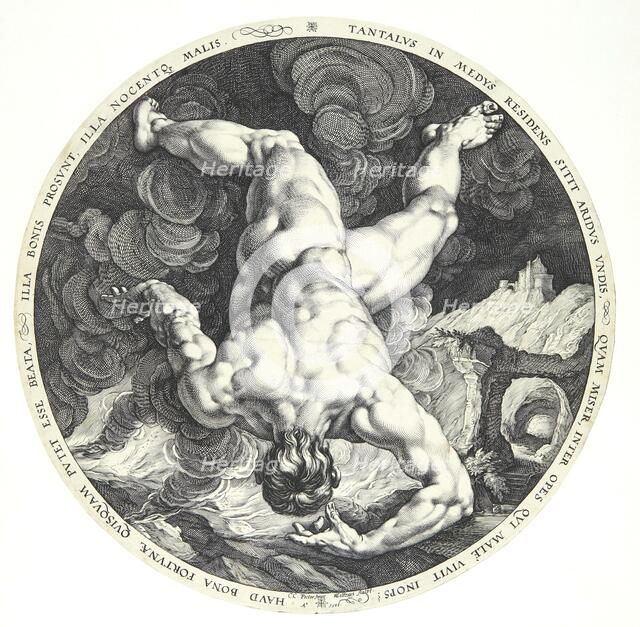 The Four Disgracers: Tantalus, 1588. Creator: Goltzius, Hendrick (1558-1617).