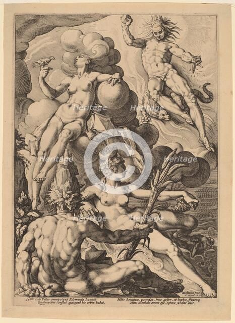 The Four Elements, 1588. Creator: Jacob Matham.