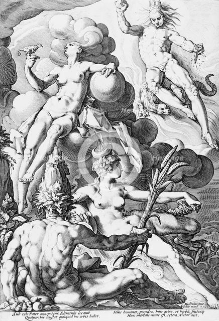 The Four Elements, 1588. Creator: Jacob Matham.