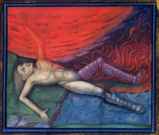 The four elements and the four humors. From Livre des propriétés des choses by Barthélemy l'Anglais, Creator: Anonymous