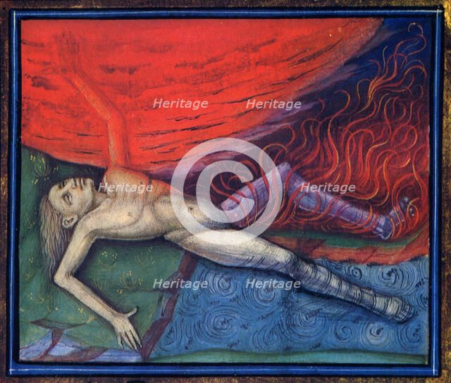 The four elements and the four humors. From Livre des propriétés des choses by Barthélemy l'Anglais, Creator: Anonymous.