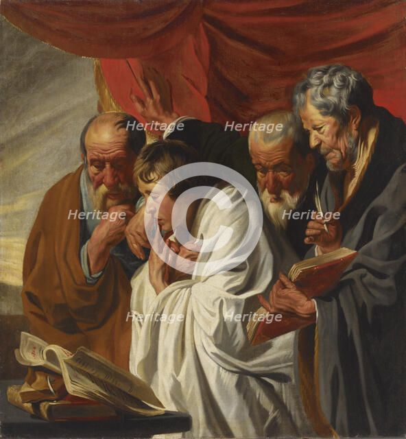 The Four evangelists, 1625-1630. Creator: Jacob Jordaens.