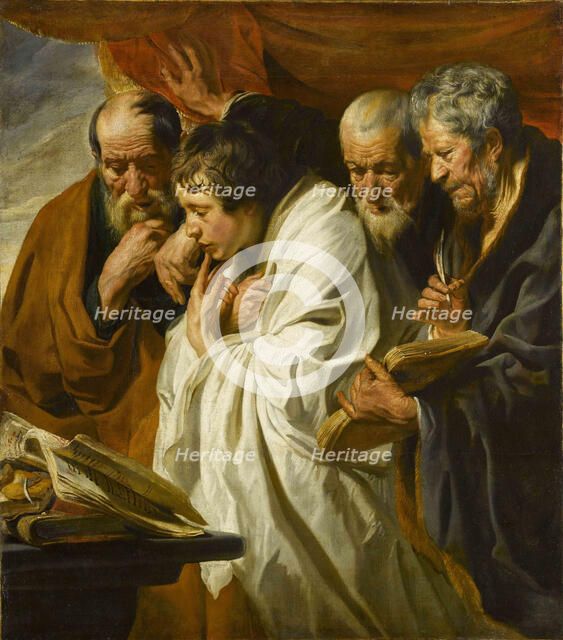 The Four Evangelists. Artist: Jordaens, Jacob (1593-1678)