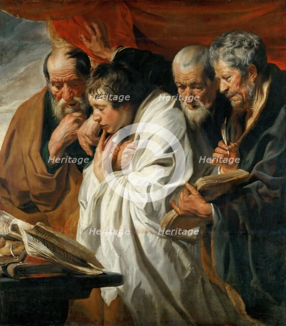 The Four Evangelists. Artist: Jordaens, Jacob (1593-1678)