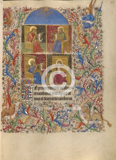 The Four Evangelists; Book of Hours, about 1420. Creator: Spitz Master.