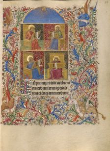 The Four Evangelists; Book of Hours, about 1420. Creator: Spitz Master