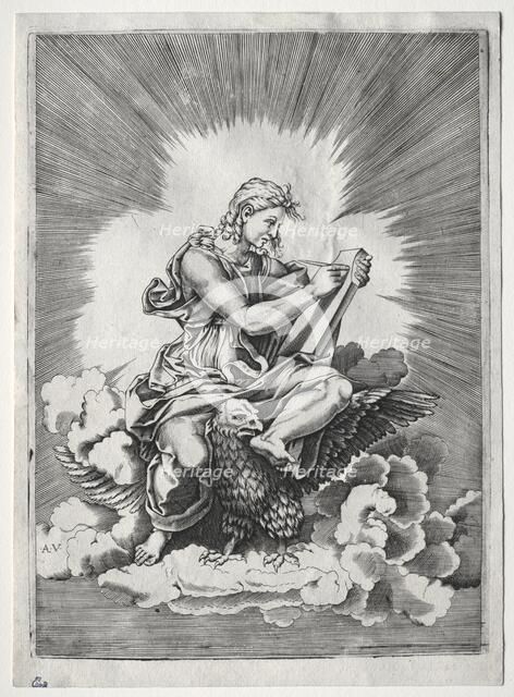 The Four Evangelists: St. John, c. 1518. Creator: Unknown.