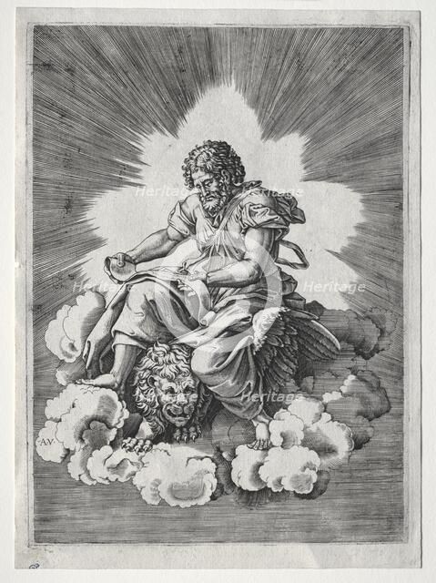 The Four Evangelists: St. Mark, c. 1518. Creator: Unknown.