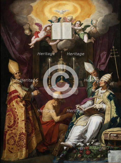 The Four Fathers of the Latin Church. Artist: Bloemaert, Abraham (1566-1651)