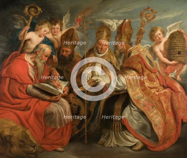 The Four Fathers of the Latin Church. Creators: Jacob Jordaens, Workshop of Jacob Jordaens.