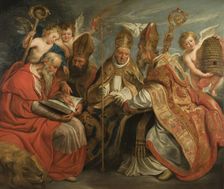 The Four Fathers of the Latin Church. Creators: Jacob Jordaens, Workshop of Jacob Jordaens