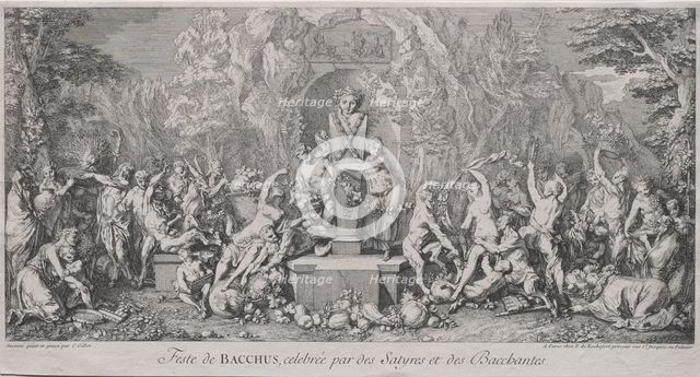 The Four Festivals: Festival of Bacchus. Creator: Claude Gillot (French, 1673-1722).