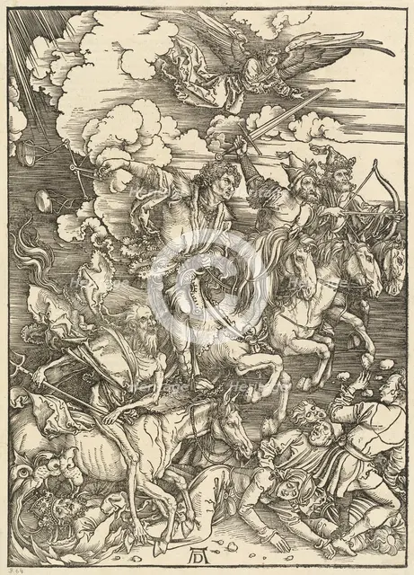 The Four Horsemen, 1498. Creator: Albrecht Durer.