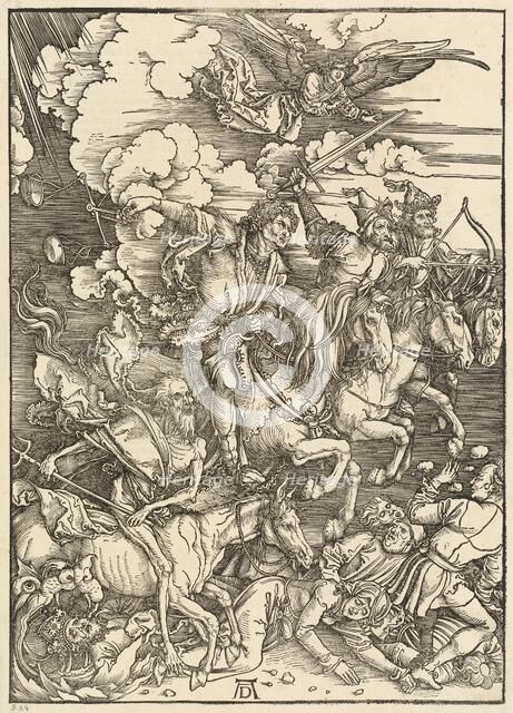 The Four Horsemen, 1498. Creator: Albrecht Durer.