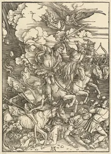 The Four Horsemen, 1498. Creator: Albrecht Durer