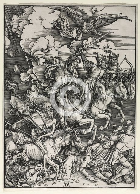 The Four Horsemen, from The Apocalypse, c. 1498. Creator: Albrecht Dürer (German, 1471-1528).