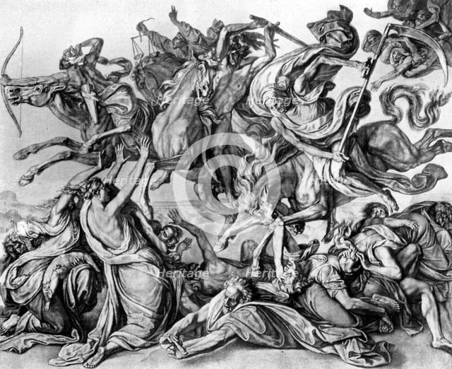 'The Four Horsemen of the Apocalypse', 1926.Artist: Peter von Cornelius