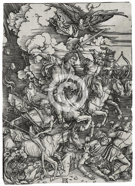 The Four Horsemen of the Apocalypse, ca 1498. Artist: Dürer, Albrecht (1471-1528)