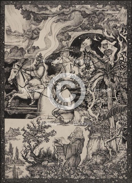 The Four Horsemen Of The Apocalypse, c1915-35. Creator: Hermann Wohler.