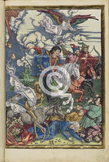 The Four Horsemen of the Apocalypse. From the Apocalypse (Revelation of John), 1511. Creator: Dürer, Albrecht (1471-1528).