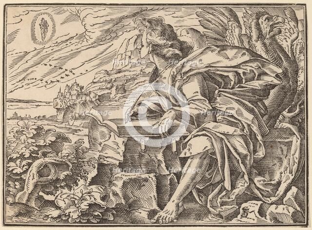 The Four Horsemen of the Apocalypse, published 1630. Creator: Christoph Maurer.
