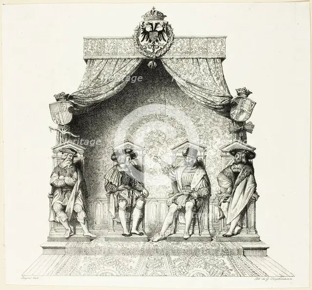The Four Magistrates of Besançon, 1825. Creator: Jean-Auguste-Dominique Ingres.