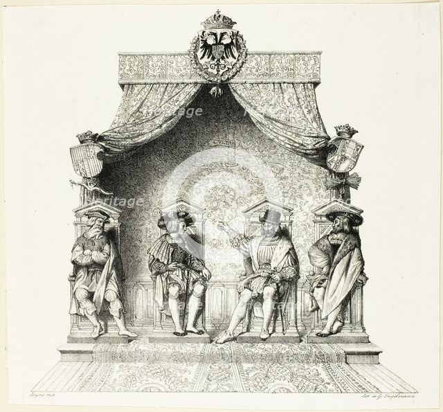 The Four Magistrates of Besançon, 1825. Creator: Jean-Auguste-Dominique Ingres.