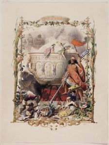 The four main drinks: Punch, 1853. Creator: Adolf Schroedter