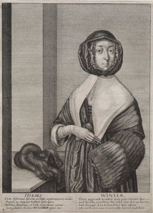 The Four Seasons: Winter, 1641. Creator: Wenceslaus Hollar (Bohemian, 1607-1677)