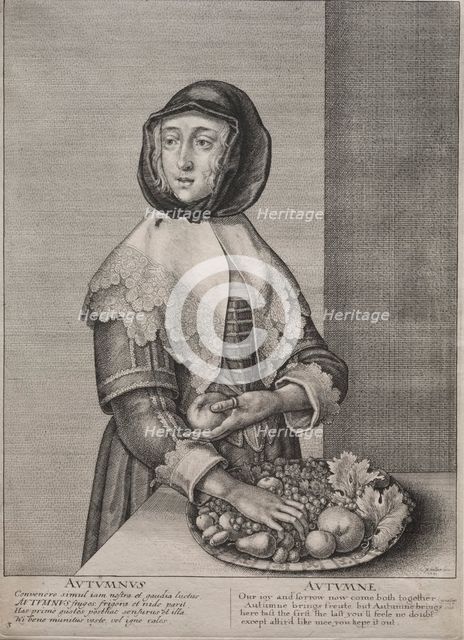 The Four Seasons: Autumn, 1641. Creator: Wenceslaus Hollar (Bohemian, 1607-1677).