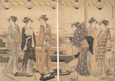 The Four Seasons in Southern Edo: A Summer Scene (Minami shiki; Natsu [no] kei), late 1780s. Creator: Utagawa Toyokuni I