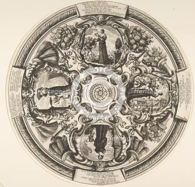 The Four Seasons, mid to late 17th century. Creator: Abraham Bosse.