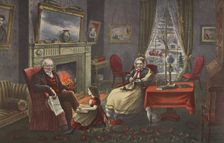 The Four Seasons of Life - Old Age, The Season of Rest , pub. 1868, Currier & Ives (Colour Lithog