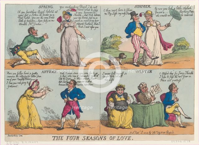 The Four Seasons of Love, September 15, 1814., September 15, 1814. Creator: Thomas Rowlandson.
