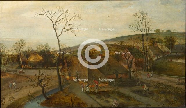 The Four Seasons: Spring, 1577. Creator: Grimmer, Jacob (ca 1525-1590).