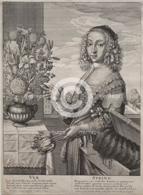 The Four Seasons: Spring, 1641. Creator: Wenceslaus Hollar (Bohemian, 1607-1677).