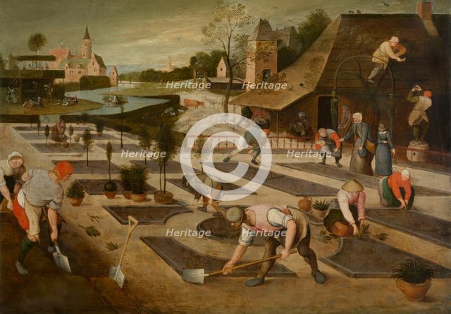 The Four Seasons: Spring, 1607. Creator: Grimmer, Abel (1570-1619).