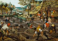 The Four Seasons: Spring, Second half of the16th cen.. Creator: Brueghel, Pieter, the Younger (1564-1638)