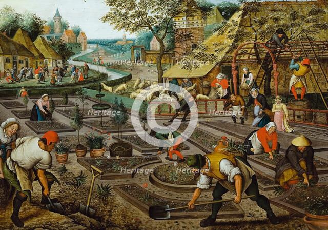 The Four Seasons: Spring, Second half of the16th cen.. Creator: Brueghel, Pieter, the Younger (1564-1638).
