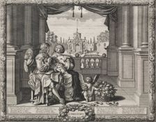 The Four Seasons: Springtime, 1635. Creator: Abraham Bosse (French, 1602-1676)