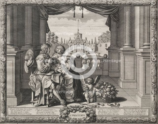 The Four Seasons: Springtime, 1635. Creator: Abraham Bosse (French, 1602-1676).