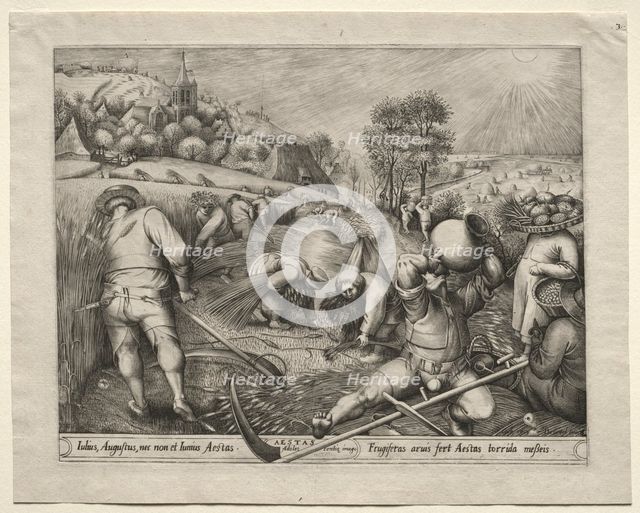 The Four Seasons: Summer, 1570. Creator: Pieter van der Heyden (Netherlandish, c. 1530-c. 1575).
