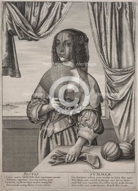 The Four Seasons: Summer, 1641. Creator: Wenceslaus Hollar (Bohemian, 1607-1677).