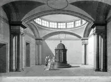 The Four Percent Reduced Annuity Office at the Bank of England, City of London, c1790. Artist: Thomas Malton II