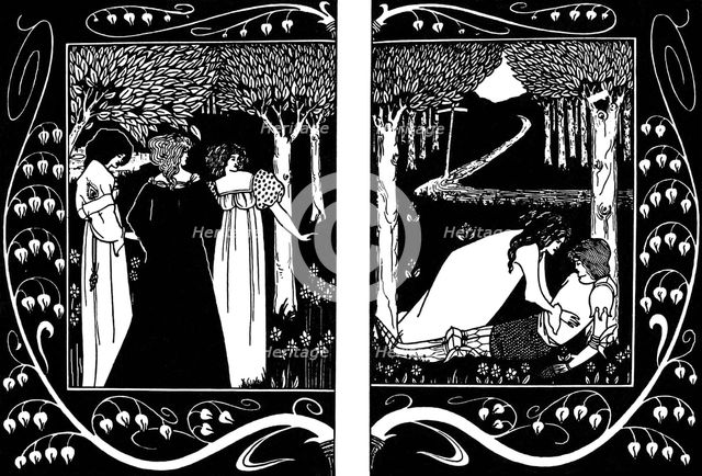 The Four Queens and Lancelot, 1893-1894.