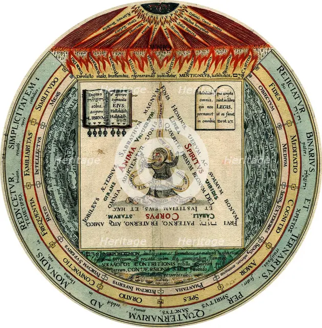The Four, the Three, the Two, and the One, 1595.  Artist: Hans Vredeman de Vries