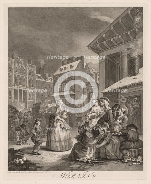 The Four Times of Day, 1738. Creator: William Hogarth (British, 1697-1764).