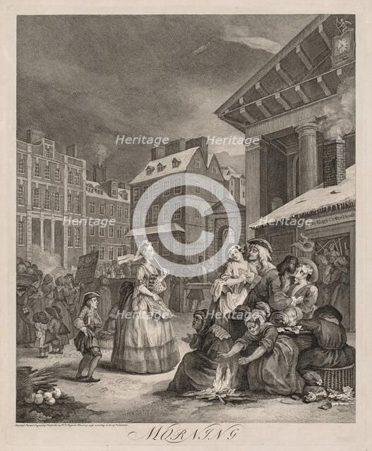 The Four Times of Day: Morning, 1738. Creator: William Hogarth (British, 1697-1764).