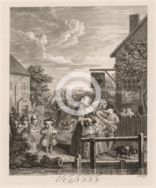 The Four Times of Day: Evening, 1738. Creator: William Hogarth (British, 1697-1764).