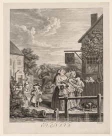 The Four Times of Day: Evening, 1738. Creator: William Hogarth (British, 1697-1764)